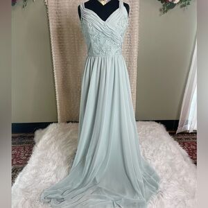 Morilee Blue Long Formal Dress